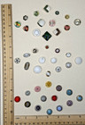Collector Card  42 Antique vintage Glass Buttons N959