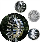 Unique And Magical Metal Windmill  3d Wind Powered Kinetic Sculpture  Wind Sp   