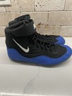 Nike Inflict 3 Wrestling Shoes 9 0 Custom Painted Blue black Rare Like Takedowns