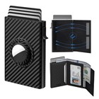 1pc Mens Airtag Wallet Minimalist Credit Card Holder For Air Tag  Rfid Blocking