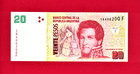 20 Pesos 2015 Argentina Unc Note  p-355b 2  Suffix  F g  Sturzenegger   Michetti