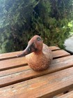 Vintage 1985 Detailed Hand Carved Mallard Wood Duck Decoy 