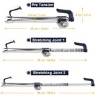 Tevlaphee Universal Steering Wheel Brake Lock Anti-theft Retractable Double H   