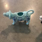 Lot Of 3 Vtg  Cow Pitchers   Planter  Blue Ohio Buckeye  mini Planter  See Pic