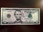 2017 A - Federal Reserve Five Dollar  5     Star Note    -chicago-pmg 66 Epq