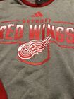 Adidas Nhl Detroit Red Wings Team Crewneck Sweater Shirt Sz Xl Ik9209 Nwt Men