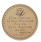 Official Usa Mint Barack Obama  first Term  Bronze Medal 1 5 16 Inch