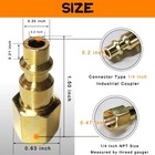 Brass 1 4 Inch Npt Industrial Brass Female Air Hose Fittings Quick Connect Ad   