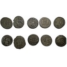 Lot Of 10 Roman Bronze Coins Bb12