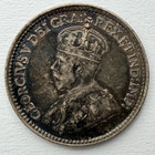 1919 Canadian Sterling Silver 5 Cent Coin Nice Vf Details King George