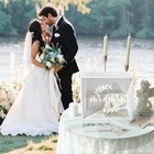 White Wedding Card Box With Slot  Wooden Rustic Card Box For Reception Decor