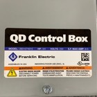 Franklin Electric 2801074915 Pump Control Panel 3 4 Hp Motor pump No Box