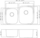 31 75  Stainless Steel Double Bowl 40 60 Undermount Kitchen Sink 18 Gauge