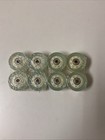 Angels Skates Replacement Wheels W Bearings For Roller Skates  Set Of 8  Clear