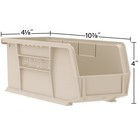 Akro-mils 12 Pack Akrobins Plastic Storage Bins  Space-saving Organizers  Black