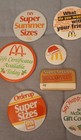11 Vintage Mcdonald s Employee Pin Back Buttons  Mac Tonight  Christmas   2 