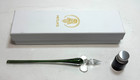 Merlin   s Blown Glass Dip Pen  Black Ink   Glass Rest Original Box