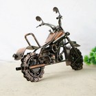 Retro Rustic Collectible Metal Motorcycle Sculpture Iron Art Motorbike Model 11 