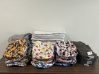 Mama Koala Cloth Diaper Lot Of 30 One Size Diaper Covers W  Inserts   Wet Bags