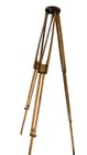 Antique Oak Surveyor Level Transit Tripod 60  Lamp Adjustable Local Pickup Only