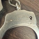 Vintage Valor Stainless Steel Handcuffs Double Locking Police Cuffs No Key Taiwa