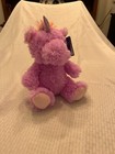 Unicorn Plush Stuffed Animal Sitting Kelly Toy Pink Shiny Horn Rainbow Tail mane