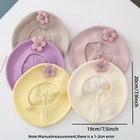 Baby Beret Hat Winter Warm Knitted Beanie Flower Infant Toddler Girl Painter Cap