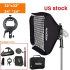Godox 80x80cm Foldable Flash Grid Softbox s2 Bracket light Stand For Flash Light
