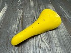 Yellow Gold Plastic Vintage Bmx Seat Saddle Old School Og Race Freestyle Aero Mx