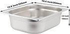 3 Pack 1 2 Size Steam Table Water Pan  4 Inch Deep Anti-clogging Hotel Catering