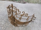 Octorose Metal Wall Decor Teester Crown Princess Over The Bed Bronze Gold Look