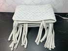 Crib Rail Covers 3 Piece Set - Gray white Reversible Teething Guard  Soft Minky