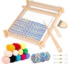 Wooden Weaving Loom Craft Kit Large Frame For Kids Beginners Adults