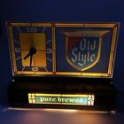 Rare Vintage G  Heileman Old Style Beer Cash Register Clock Light Sign Works