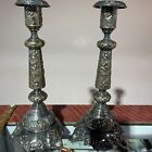 Pair Of Antique Norblin   Co 12     Sabbath Candlesticks  Warsaw  Poland  Ca  1880