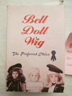 Vintage Bell Doll Wig Trixy Size 11  12  Short Brown Box Tag Dollmaker Estate