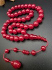 Collectible Red Faturan Islamic Prayer Rosary 45 Beads Misbah                                   