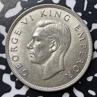 1940 New Zealand 1 2 Crown Lot mk276 Silver 