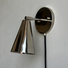 Mid Century Modern Wall Light Fixture- Indoor Plug In Wall Lamp  Vintage Light