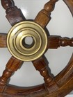 12  Wood Ship Wheel   Nautical Themed Wall Decor   Small Wooden Captain Helm
