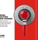 328b Dual Action Geared Orbital Air Sander 8  Adhesive Pad 5 32  Orbit