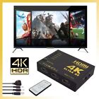 4k Hdmi Switch Splitter 5 Port Selector Switcher Hub Ir Remote Hdtv 5 In 1 Out