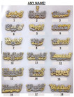 Personalized Sterling Silver Script Double Any Name Plate Necklace W  Free Chain