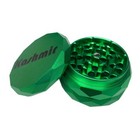 Kashmir 2 3  Tobacco Herb Spices Grinder 4 Piece Durable Aluminum Crusher Green