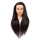 Mannequin Head 26-28  Synthetic Fiber Manikin Head Hairdresser Styling Training