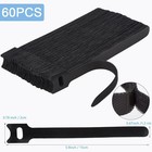 Nettbe 60 Pcs 6 Inches Reusable Cable Ties  Adjustable Cord Straps Wire Organize
