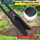 Post Hole Digger Tool  Heavy Duty Post Hole Digger With 55 Inch Handle  Dual    