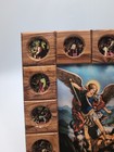 Olive Wood Handmade Saint Michael 14 Stations Of The Cross Wall Decor Jerusalem