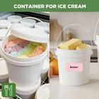 4 Pack 34oz Food Grade Plastic Buckets With Screw Lids   Handle  Reusable Sto   
