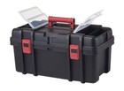 Extra Strong Plastic Tool And Hardware Storage Box  Black  22 Inch Tool Box